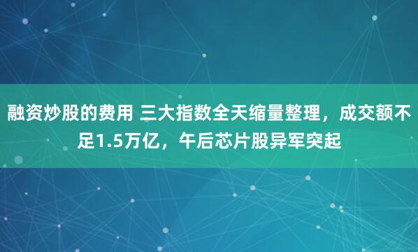 融资炒股的费用 三大指数全天缩量整理，成交额不足1.5万亿，午后芯片股异军突起