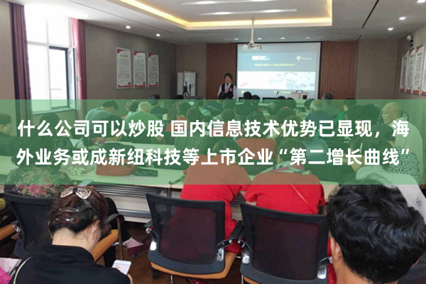 什么公司可以炒股 国内信息技术优势已显现，海外业务或成新纽科技等上市企业“第二增长曲线”