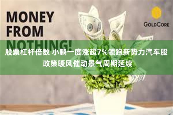 股票杠杆倍数 小鹏一度涨超7%领跑新势力汽车股 政策暖风催动景气周期延续