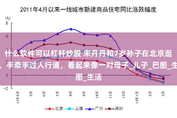 什么软件可以杠杆炒股 宋丹丹和7岁孙子在北京逛街，手牵手过人行道，看起来像一对母子_儿子_巴图_生活